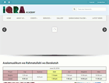 Tablet Screenshot of iqraacademy.org